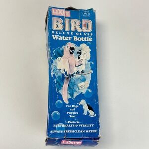 Lixit Deluxe Glass Water Bottle 16 oz Large Birds Dogs Puppies Tube Size 5/8"
